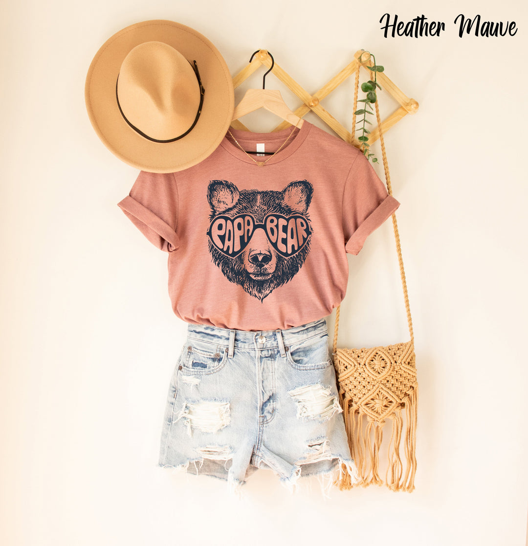 Papa Bear Sunglass Shirt, Daddy Bear Shirt