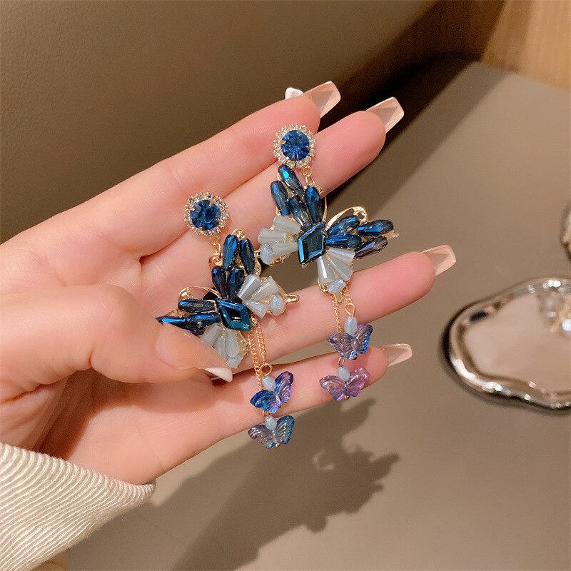 Winter Color Crystal Earrings