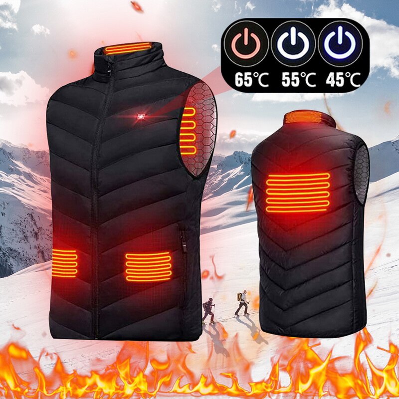 Winter Outdoor Heating Vest Men Jacket