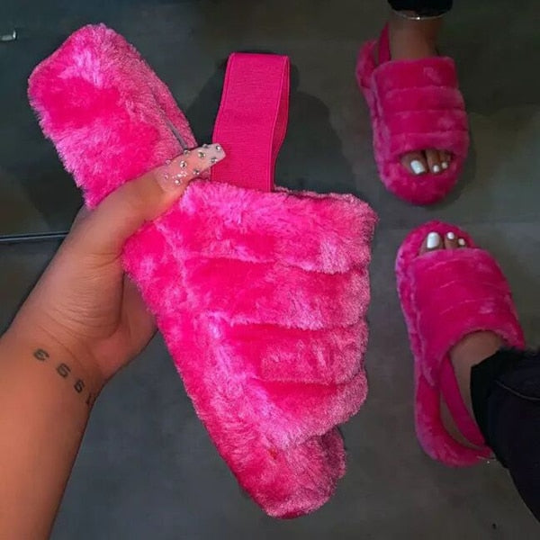 Women sponge cake cotton slippers