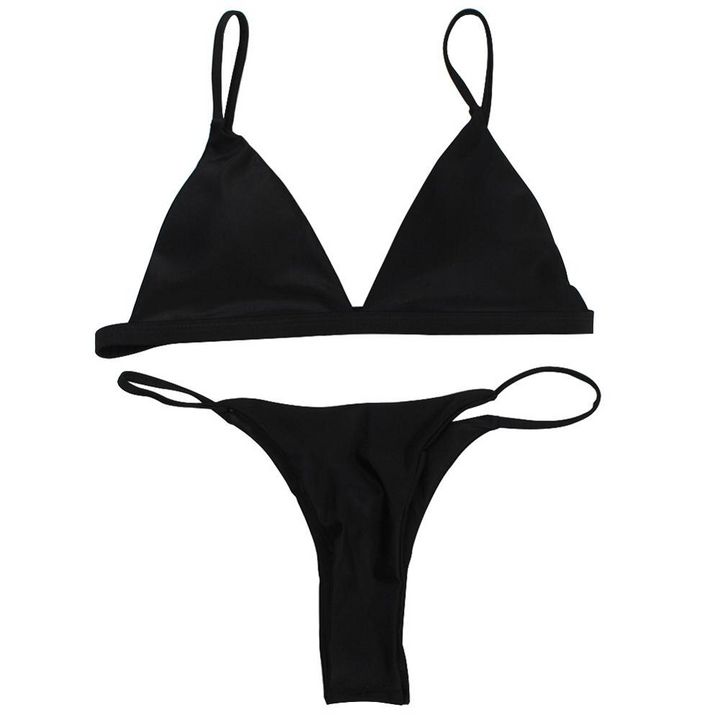 New Summer Solid Bikini Set for Women