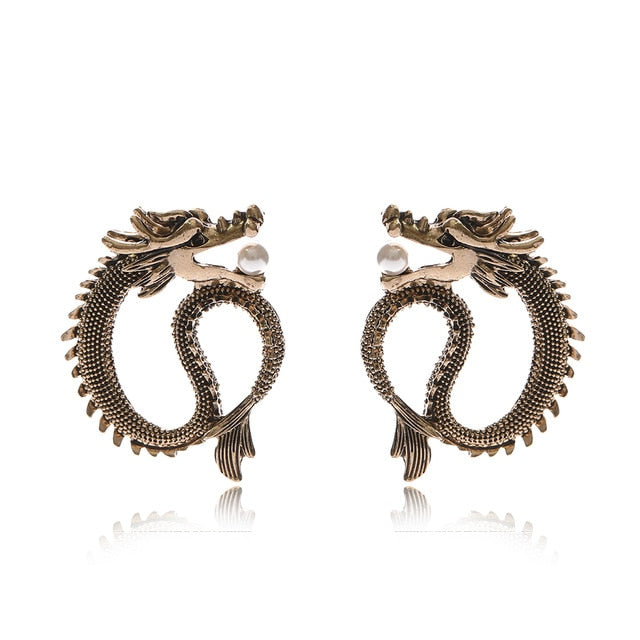 Dragon Long Earrings For Women