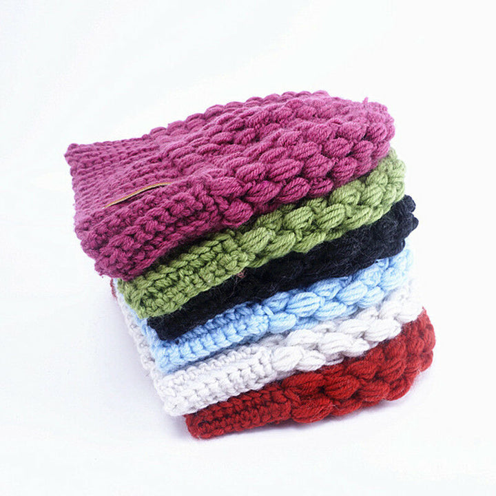 Winter Knitted Women's Ponytail Hats