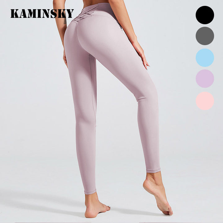 Kaminsky Soft Naked-Feel Athletic Fitness Leggings