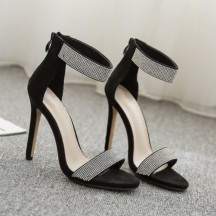 woman fashion thin heels