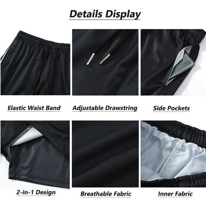 2 in-1 Compression Shorts for Men