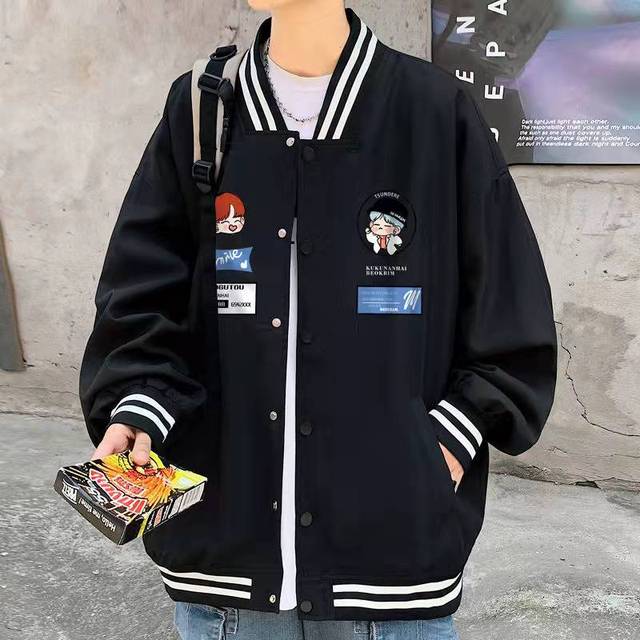 Quilted Embroidered Baseball Jacket