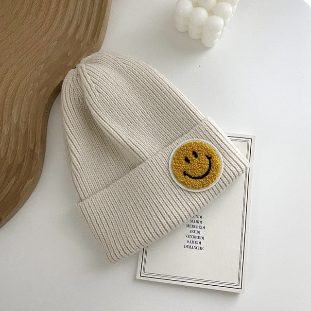 Smiley Face Warm Knitted Hat