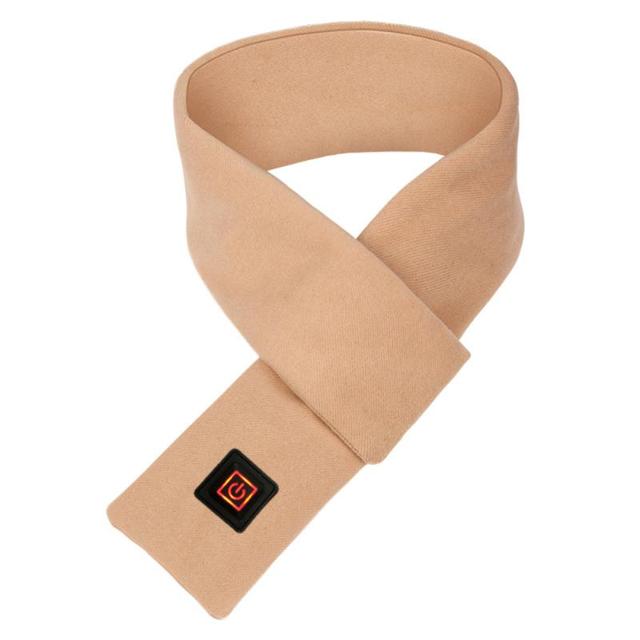 USB Heated Winter Scarf Smart Heating Solid Massage Scarf Outdoor Equipment Winter Warmer Neck Heating Pad Heated Scarf New