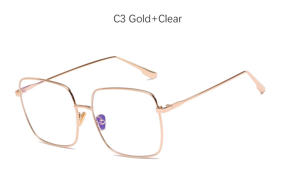 Square Transparent Glasses Women
