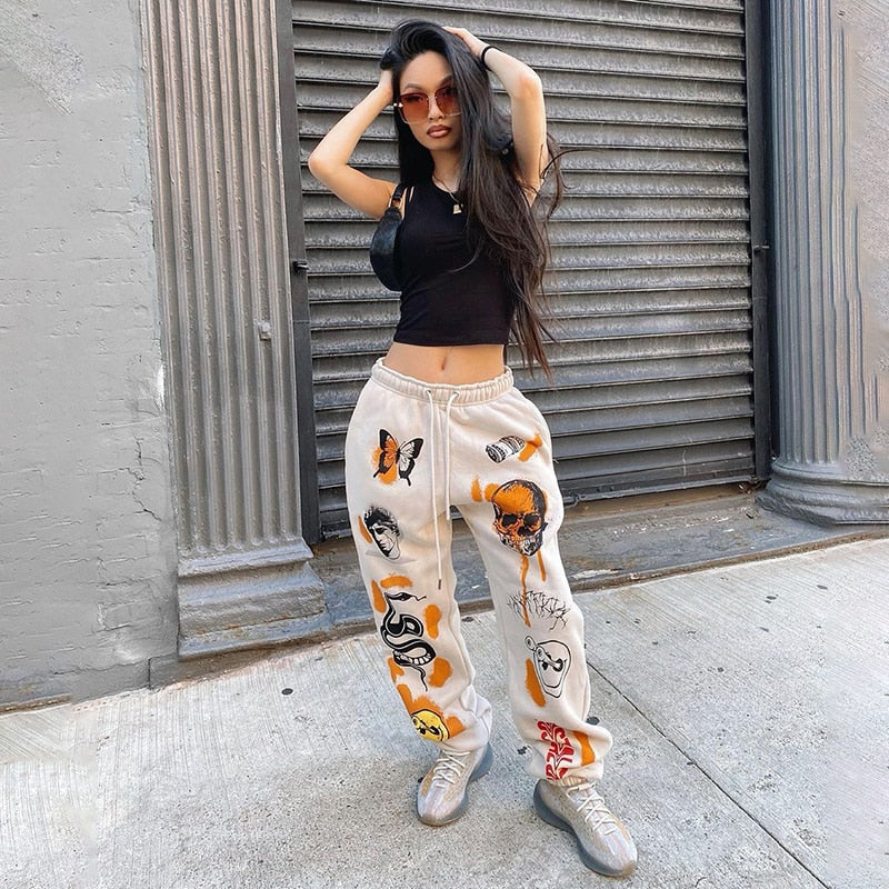 Women Cartoon Printed Trousers