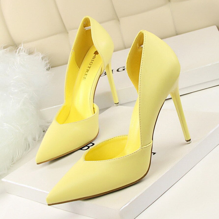 Women Pumps Pointed Hollow Shallow Mouth Wedding Shoes