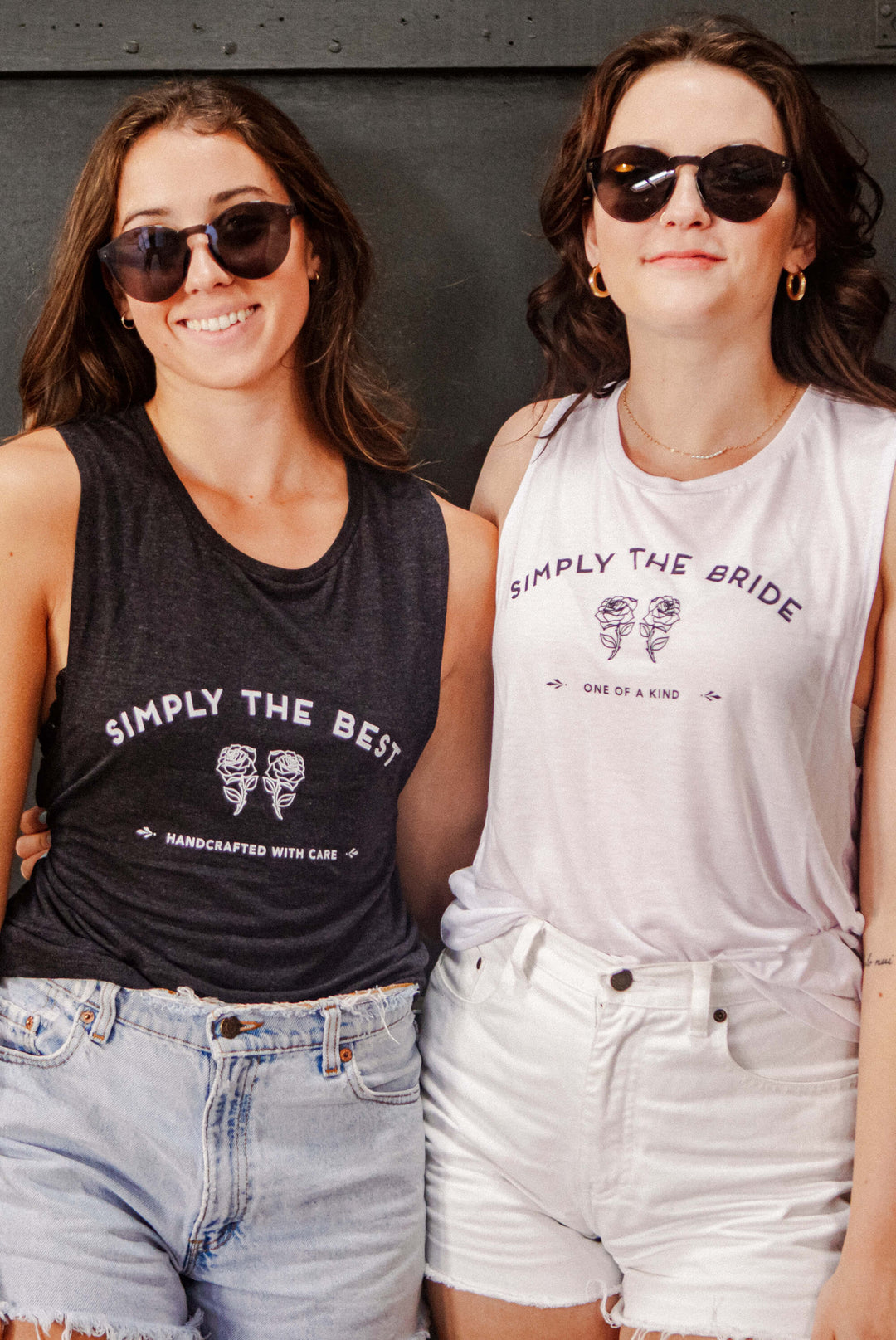 Simply the Bride | Simply the Best - Bachelorette Party Flowy Muscle Tanks
