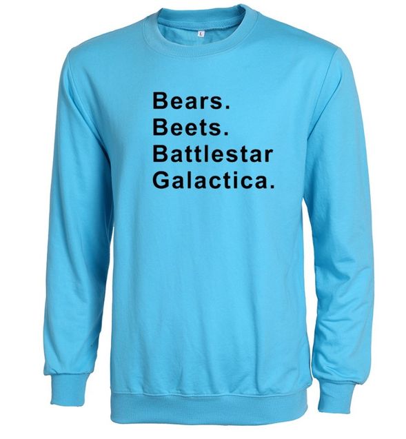 Unisex Bears, Beets, Battlestar Galactica Sweatshirts