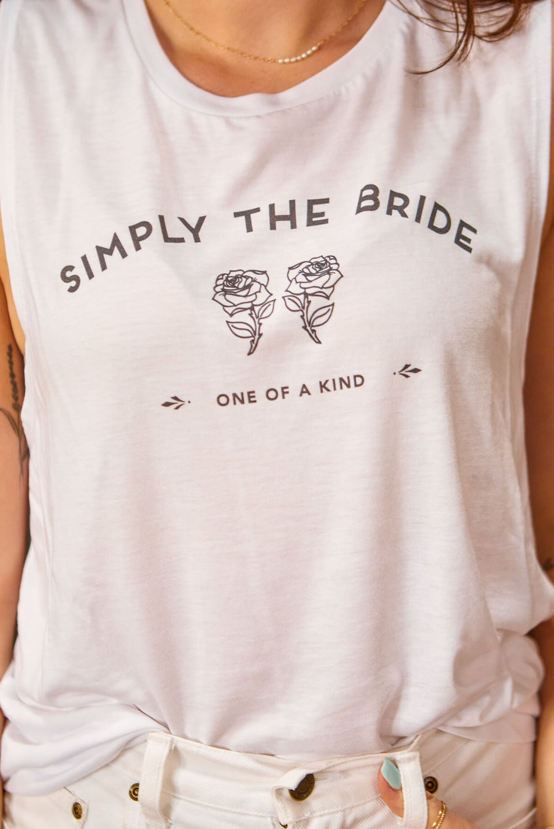 Simply the Bride | Simply the Best - Bachelorette Party Flowy Muscle Tanks