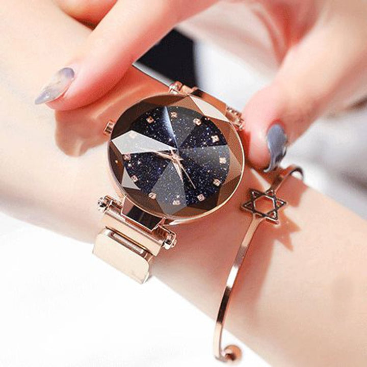 Ladies Magnetic Starry Sky Clock Luxury Women Watches