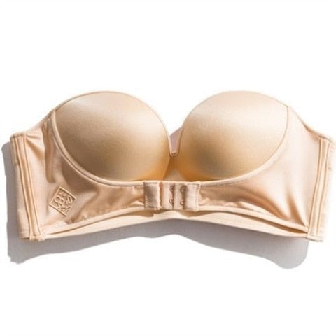 1/2 Cup Push Up Bra Front and Behind Buckle Underwear