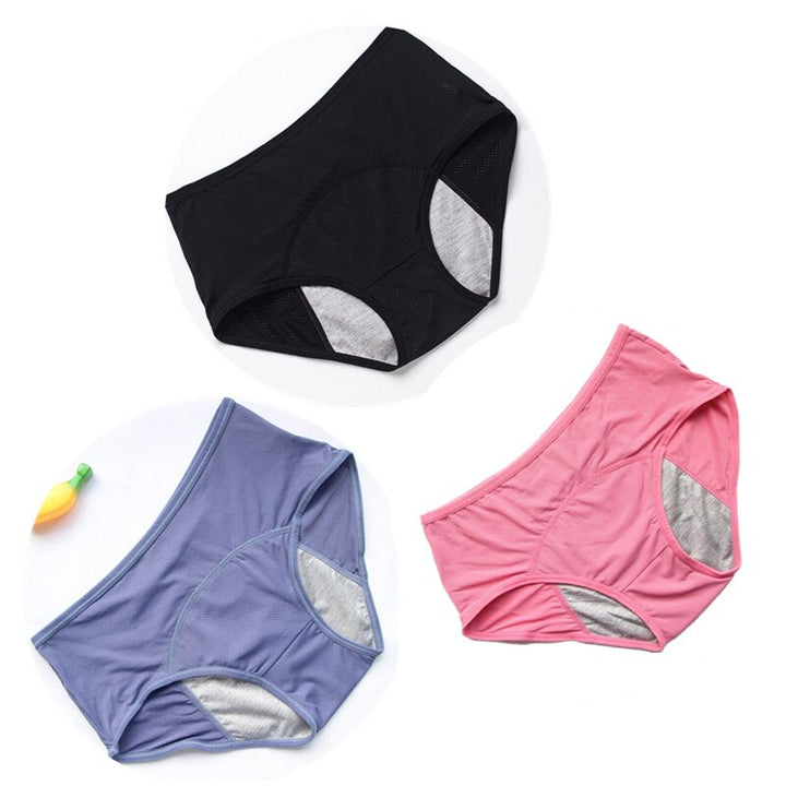 3PCS/Set Leak Proof Menstrual Panties Physiological Panty Women Underwear