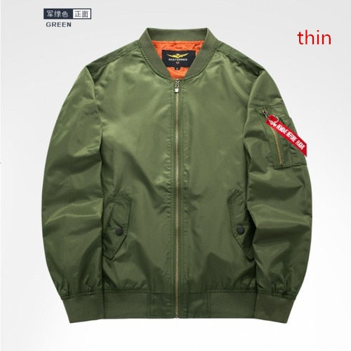 High Quality Ma1 Thick And Thin Army Green Military Motorcycle Jacket