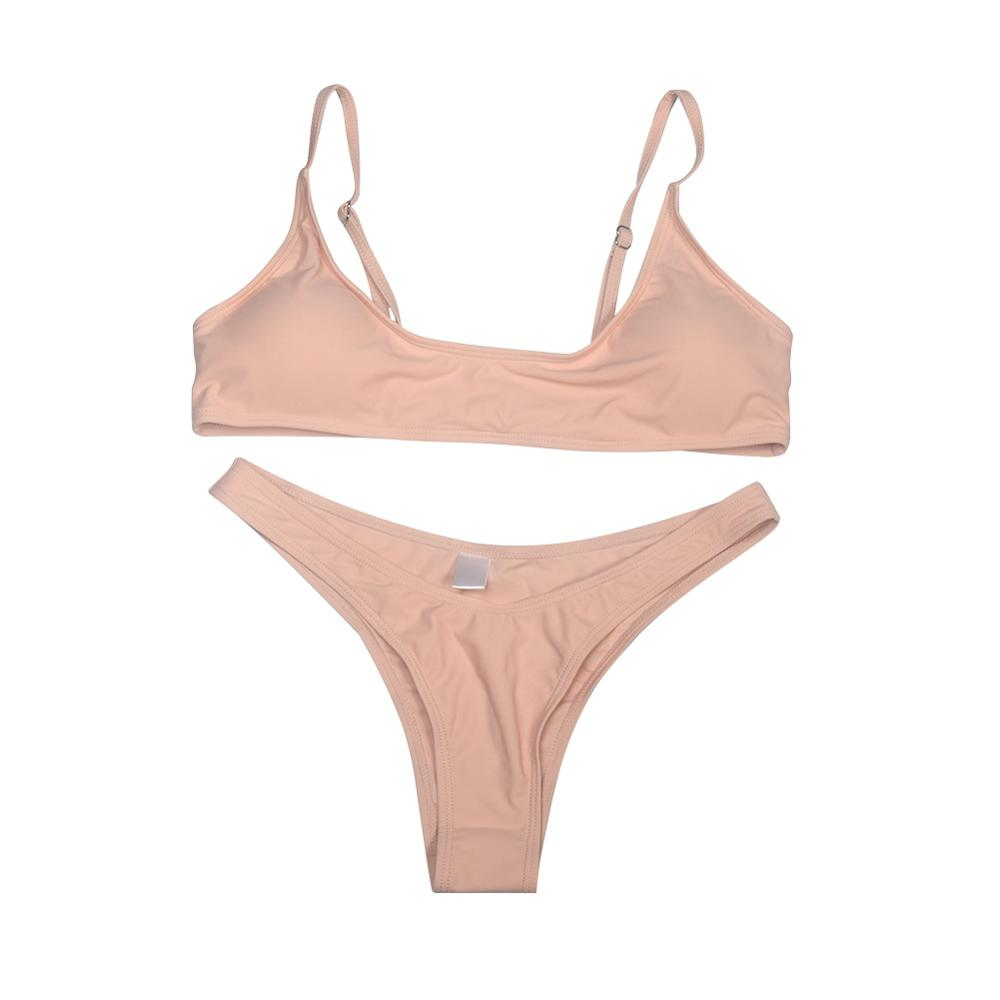 New Summer Solid Bikini Set for Women