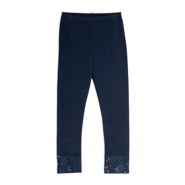 Cut And Sew Cotton Legging Navy Blue