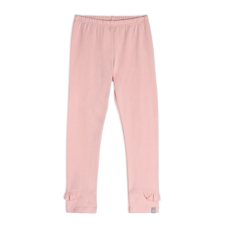 Leggings With Frill Silver Pink