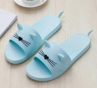Vibrant Cat Summer Slippers