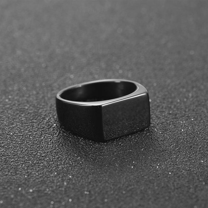 Men's Square Charm Ring
