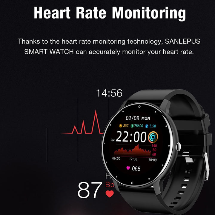 New Smart Watch Full Touch Screen Sport Fitness Watch