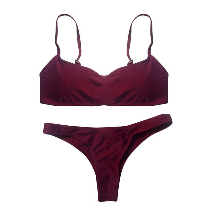 New Summer Solid Bikini Set for Women