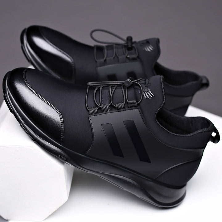 Men Casual Shoes Black Mesh Comfortable Walking Sneakers