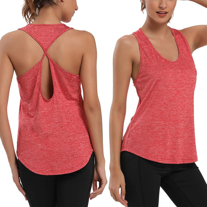 Summer Womens Sports Back Running Vest