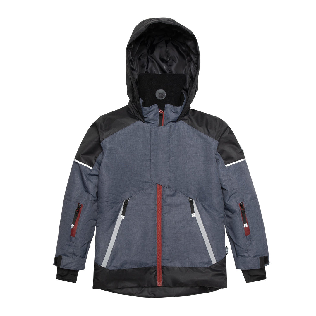 Two Piece Technical Snowsuit Dark Grey And Brown