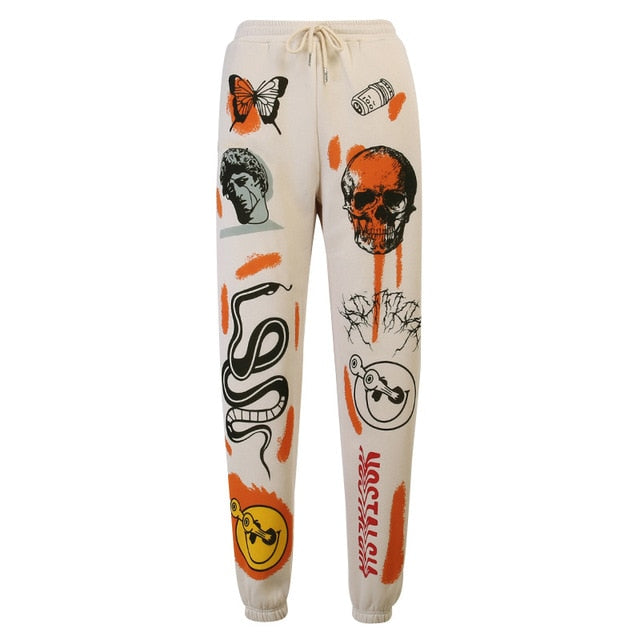 Women Cartoon Printed Trousers