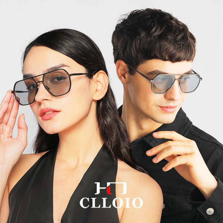 CLLOIO  Aluminum Photochromic Sunglasses