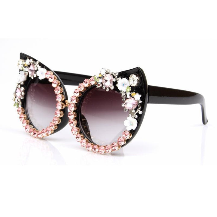 Floral Cat Eyes Sunglasses