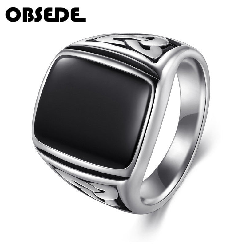 Punk Titanium Steel Ring For Men